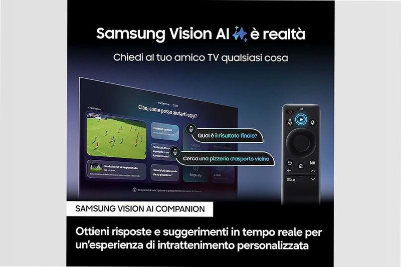 2025 QN83F 50" 4K Neo QLED Mini LED Vision AI TV | Samsung Italia Argento