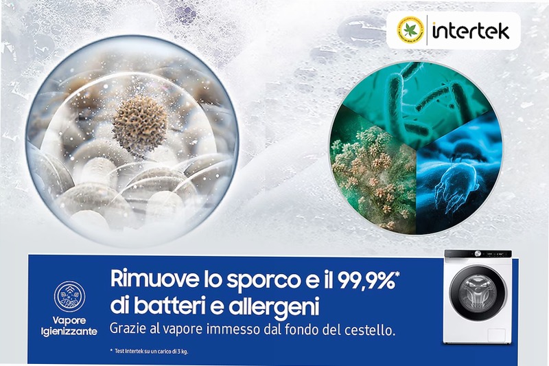 Lavatrice Samsung AI Control 10Kg WW10FG6U34LKU3 Bianco