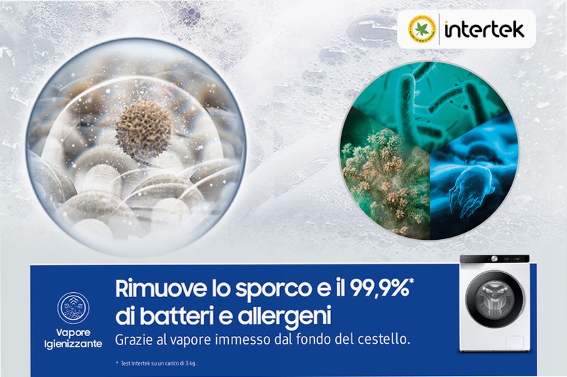 Lavatrice Samsung AI Control 10kg WW10FG6U34LKU3 10kg Bianco