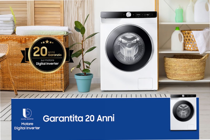 Lavatrice Samsung AI Control 10kg WW10FG6U34LKU3 10kg Bianco