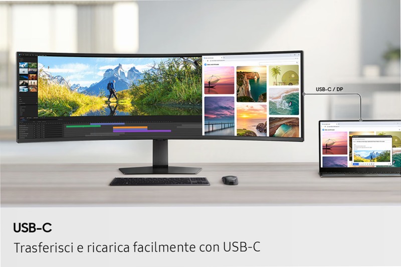 Monitor HRM ViewFinity Serie S9 - S95UF da 49" Nero VA