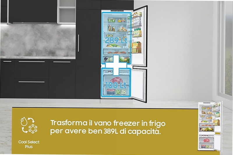 Frigorifero Combinato Samsung F1RST 75 AI Ghiaccio Incasso