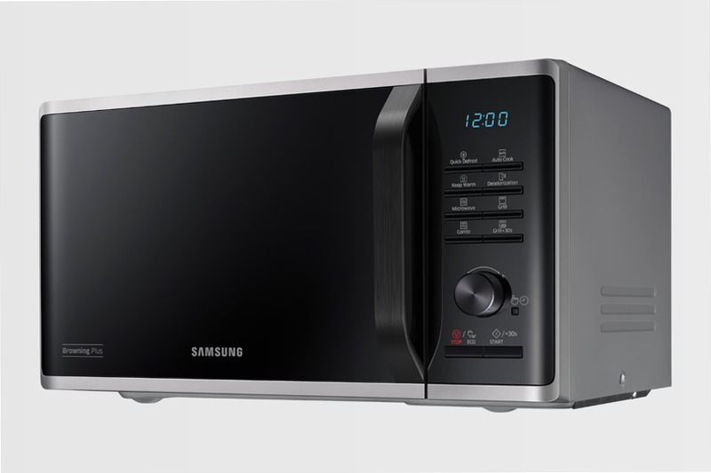 Microonde Samsung Grill Cottura Croccante MG23K3515AS Argento 23