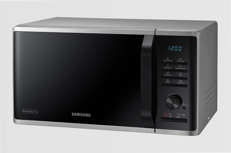 Microonde Samsung Grill Cottura Croccante MG23K3515AS Argento 23