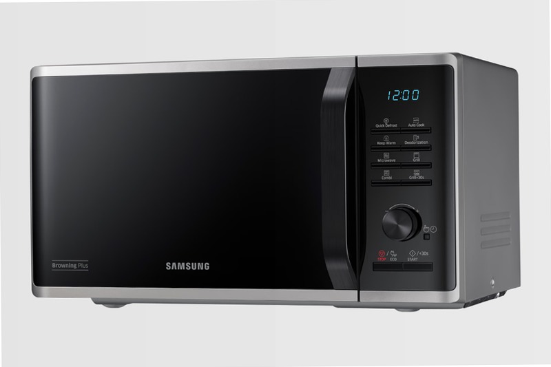 Microonde Samsung Grill Cottura Croccante MG23K3515AS Argento 23
