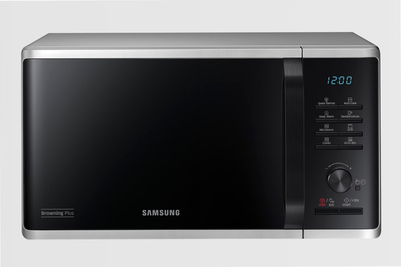 Microonde Samsung Grill Cottura Croccante MG23K3515AS Argento 23