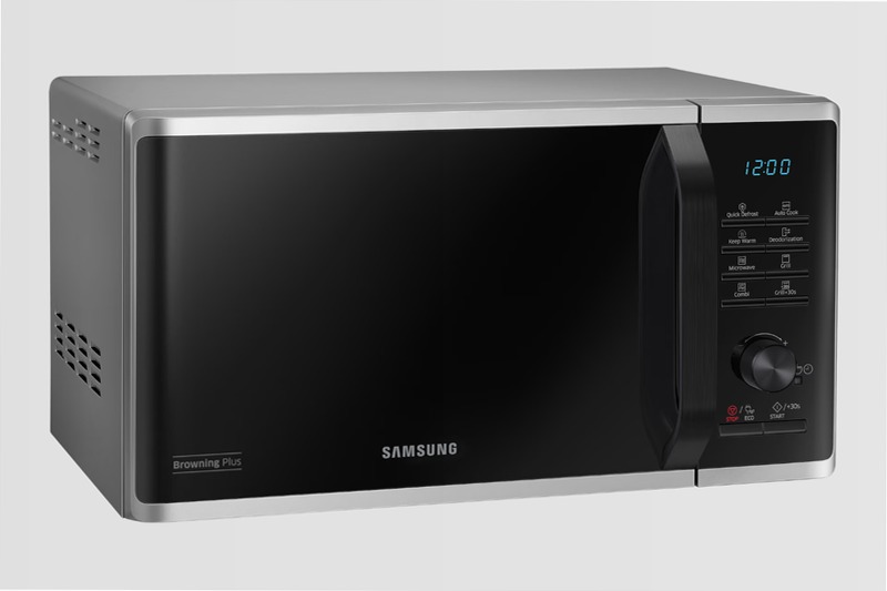 Microonde Samsung Grill Cottura Croccante MG23K3515AS Argento 23