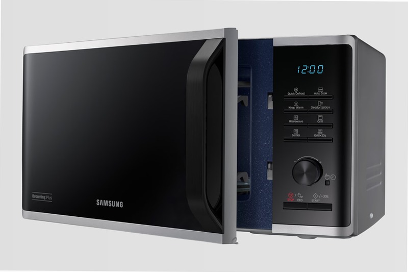 Microonde Samsung Grill Cottura Croccante MG23K3515AS Argento 23