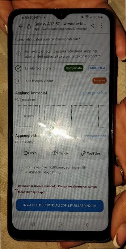 Galaxy A13 5G - Sfida i limiti della tecnologia 4GB 4GB Nero