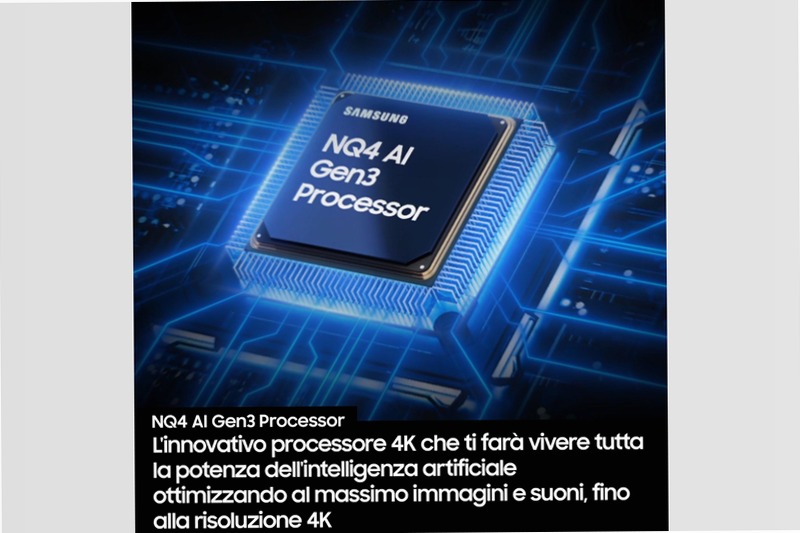 2025 QN90F 65 pollici 4K Neo QLED Mini LED Samsung Vision AI TV Nero 65"