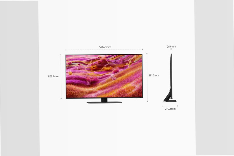 2025 QN90F 65 pollici 4K Neo QLED Mini LED Samsung Vision AI TV Nero 65"
