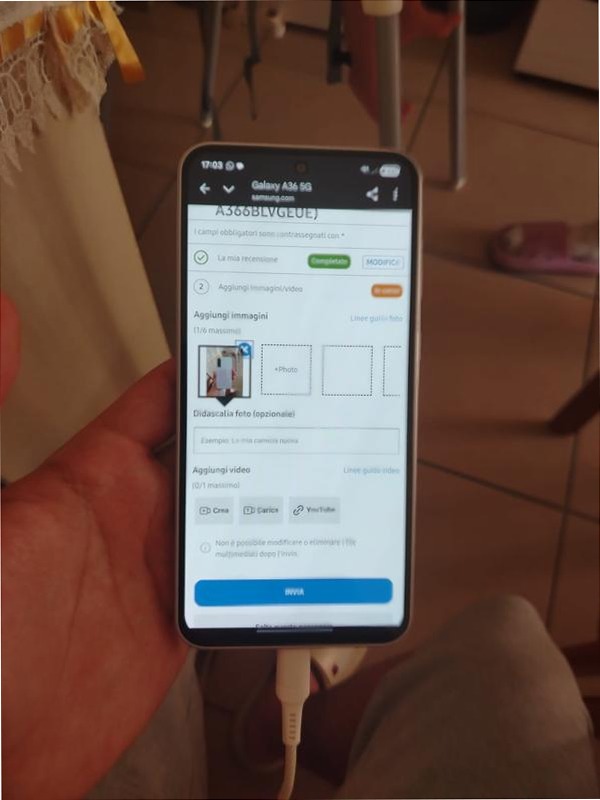 Galaxy A36 5G - Sfoglia con Stile 6.7" 8GB