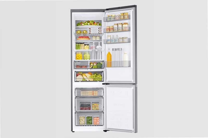 Frigorifero Combinato Samsung EcoFlex AI 2m 390L RB38C776CS9 Inox C