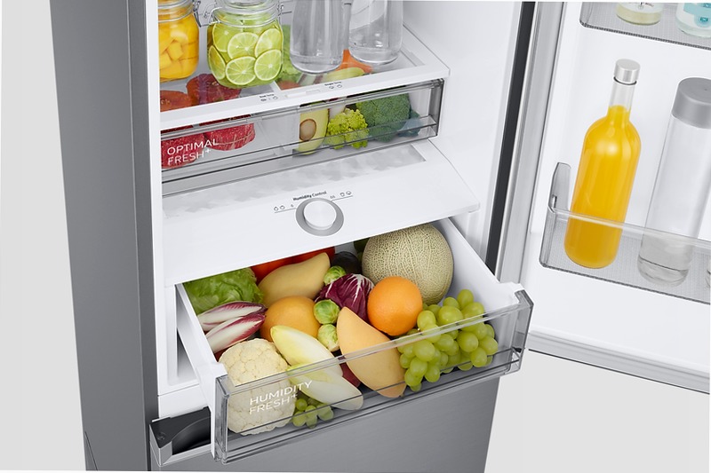 Frigorifero Combinato Samsung EcoFlex AI 2m 390L RB38C776CS9 Inox C