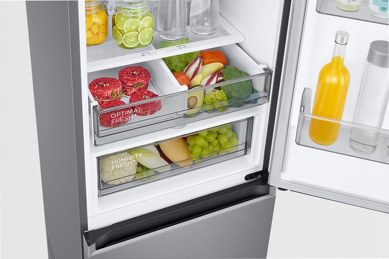 Frigorifero Combinato Samsung EcoFlex AI 2m 390L RB38C776CS9 Inox C