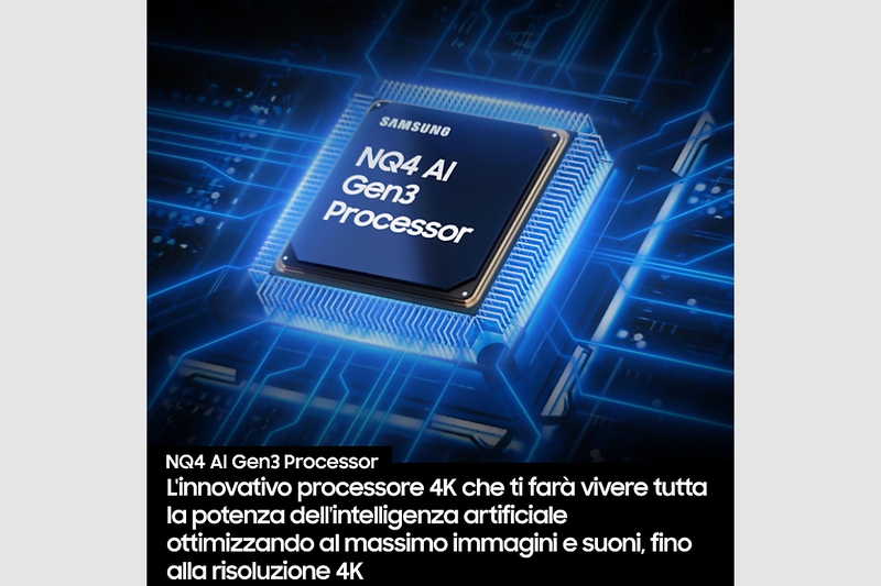 2025 QN90F 65 pollici 4K Neo QLED Mini LED Samsung Vision AI TV Nero