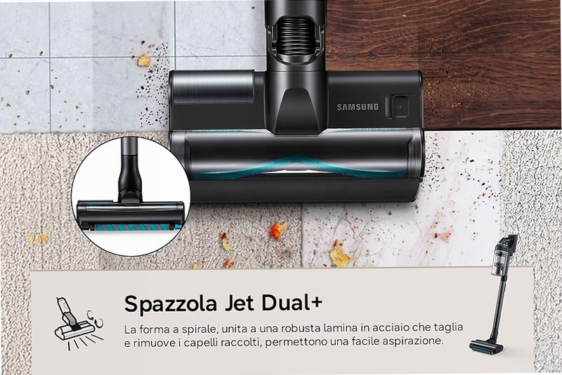 Aspirapolvere senza filo Samsung Jet 95S Pet 280W VS70H28GLT