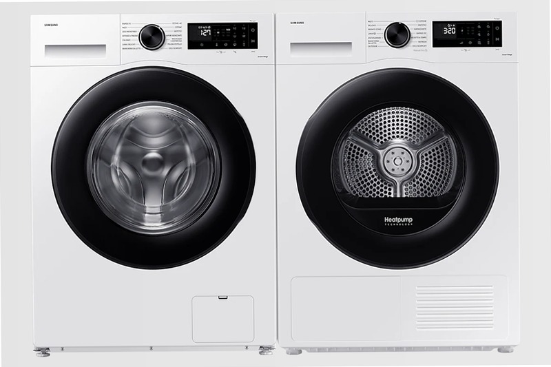 Asciugatrice Samsung Crystal EcoDry 8 Kg - Asciugatura Efficiente e Pulita 8kg C Bianco