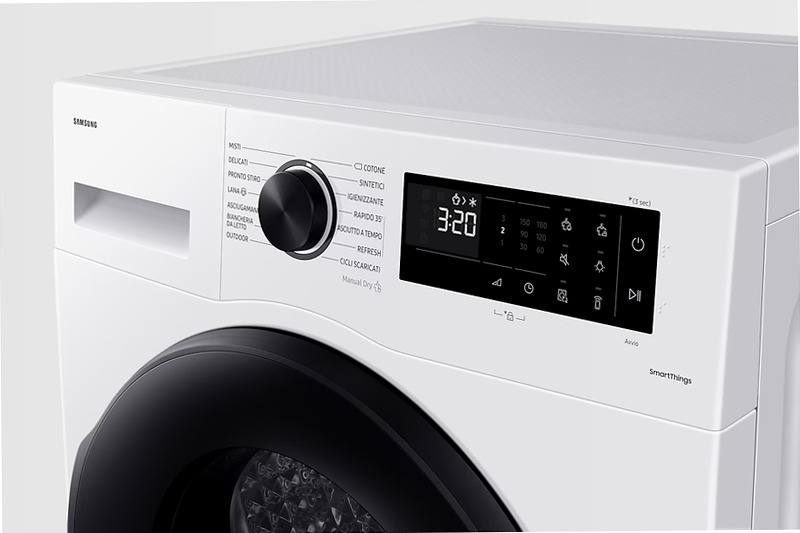 Asciugatrice Samsung Crystal EcoDry 8 Kg - Asciugatura Efficiente e Pulita 8kg C Bianco