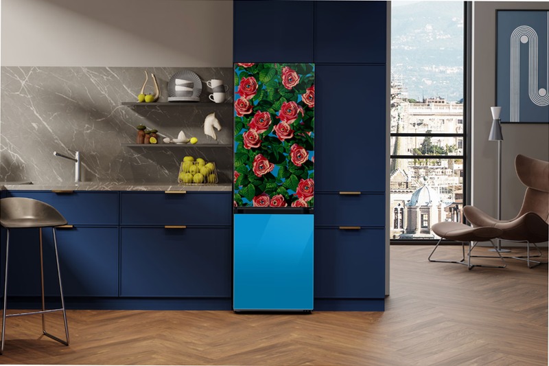 Frigorifero Combinato Samsung TOILETPAPER X BESPOKE Roses with Eyes D