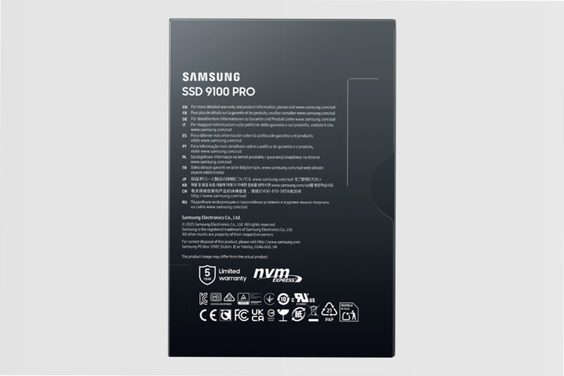 9100 PRO NVMe SSD interno 8TB MZ-VAP8T0BW | Samsung Italia PCIe 5.0