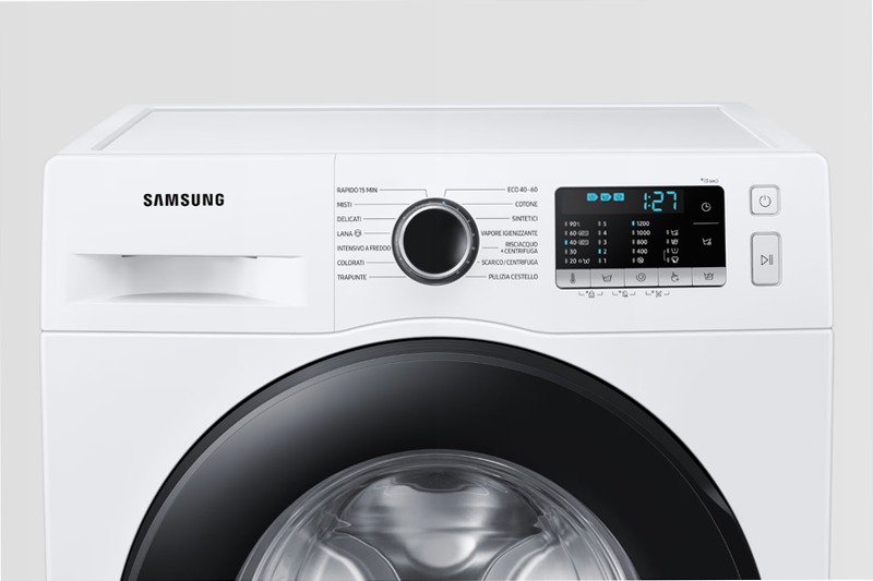 Lavatrice Samsung Crystal Clean Slim 8 Kg WW80AGAS21AE Bianco