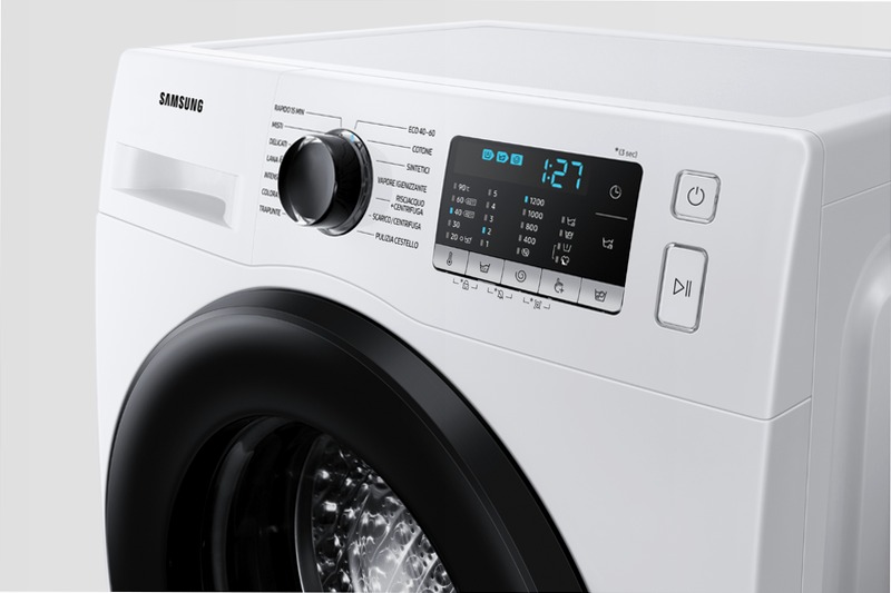 Lavatrice Samsung Crystal Clean Slim 8 Kg WW80AGAS21AE Bianco