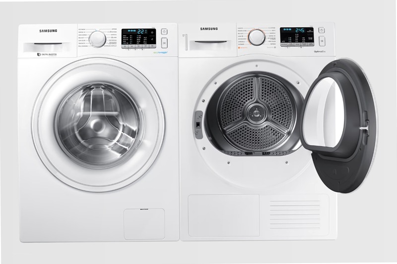 DV90M50001W/ET | Ascendente con Samsung Serie 5000 9kg A Bianco