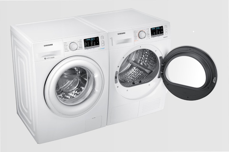 DV90M50001W/ET | Ascendente con Samsung Serie 5000 9kg A Bianco