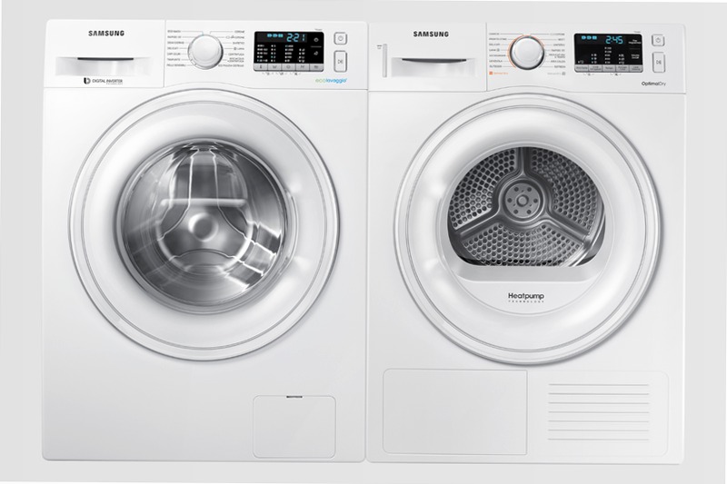 DV90M50001W/ET | Ascendente con Samsung Serie 5000 9kg A Bianco