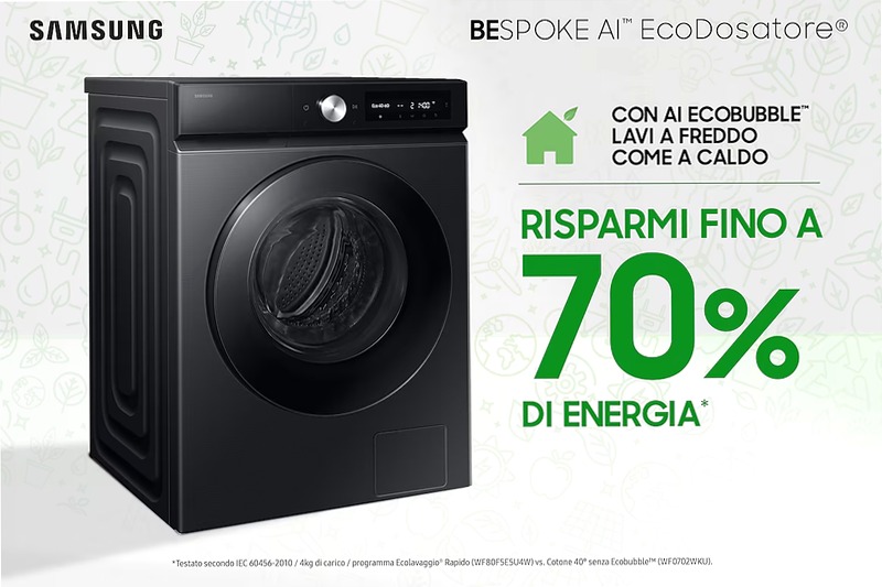 Lavatrice Samsung Bespoke AI™ Ecodosatore 11Kg Nero