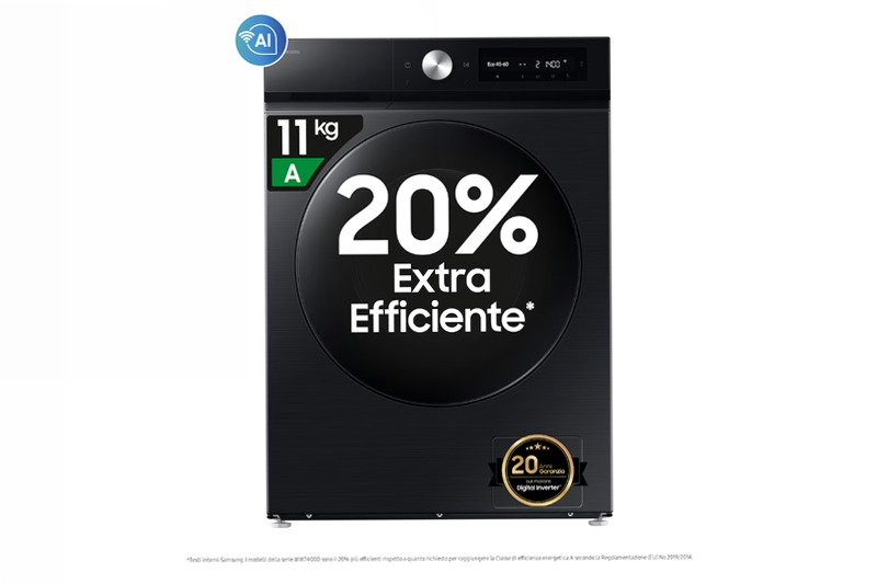 Lavatrice Samsung Bespoke AI™ Ecodosatore 11Kg Nero