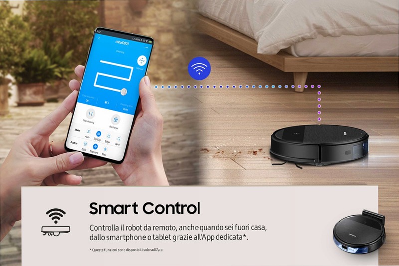Robot Aspirapolvere Samsung POWERbot™ 2 IN 1 VR05R5050WK 55w