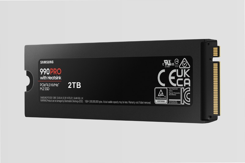 990 PRO NVMe 2TB con dissipatore: Velocità e efficienza al massimo 7450MB/s 7450MB/s