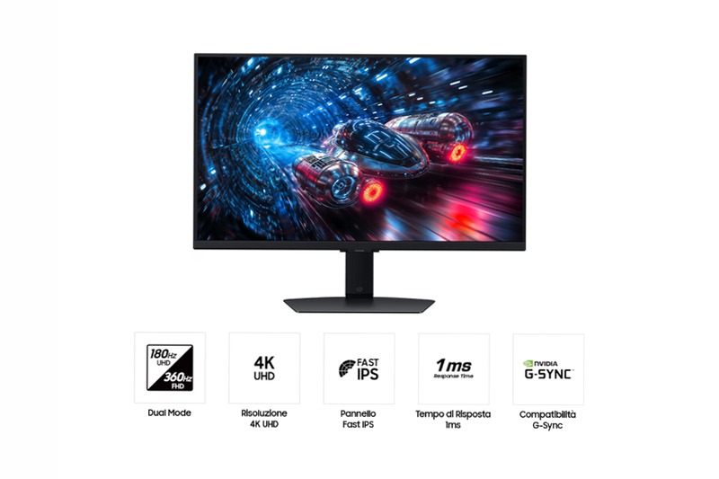 Monitor Gaming Odyssey G7 - G70F da 27" UHD Flat Nero IPS