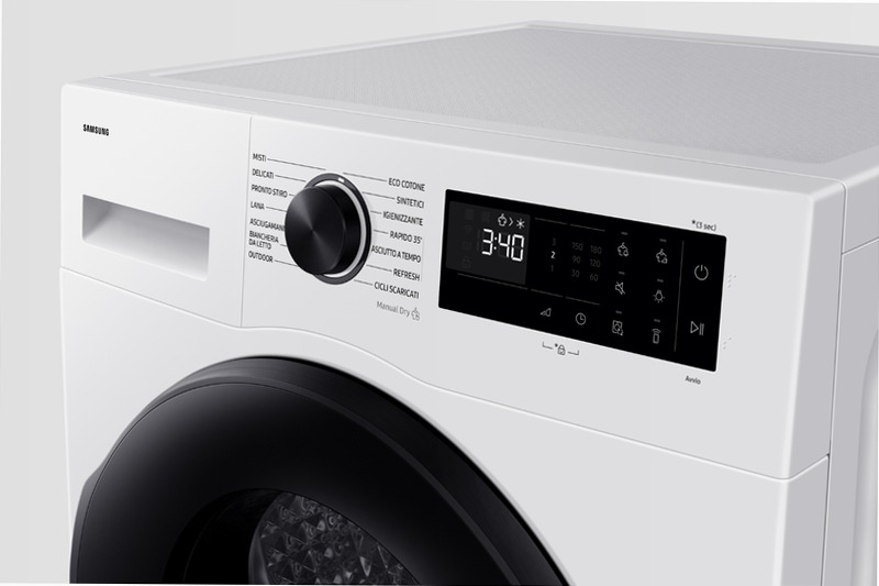 Asciugatrice Samsung Crystal EcoDry 9 Kg 9kg C Bianco