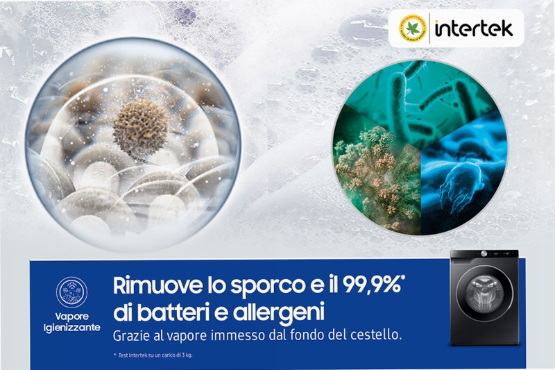 Lavatrice Samsung AI Control Ecodosatore 9Kg Nero