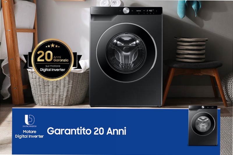 Lavatrice Samsung AI Control Ecodosatore 9Kg Nero