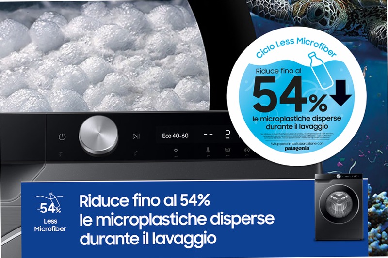 Lavatrice Samsung AI Control Ecodosatore 9Kg Nero