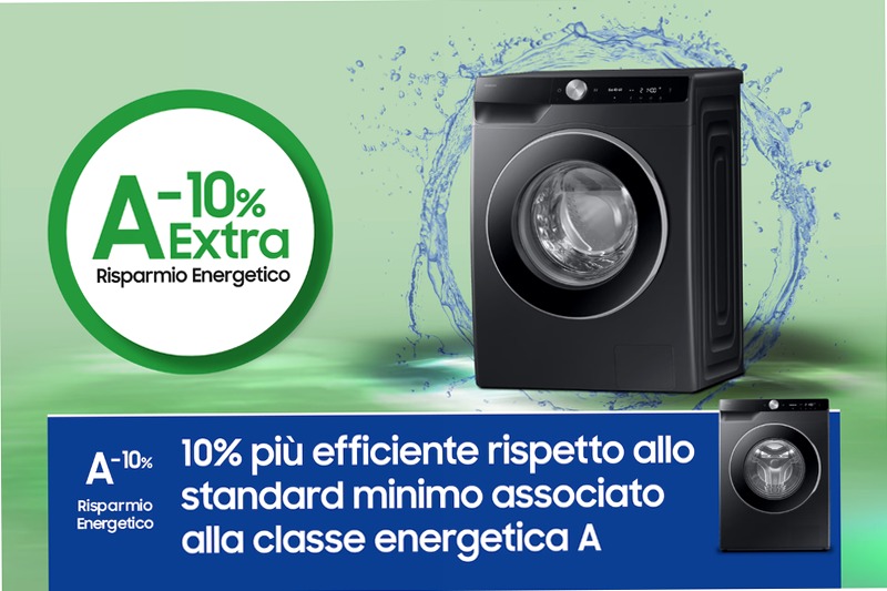 Lavatrice Samsung AI Control Ecodosatore 9Kg Nero