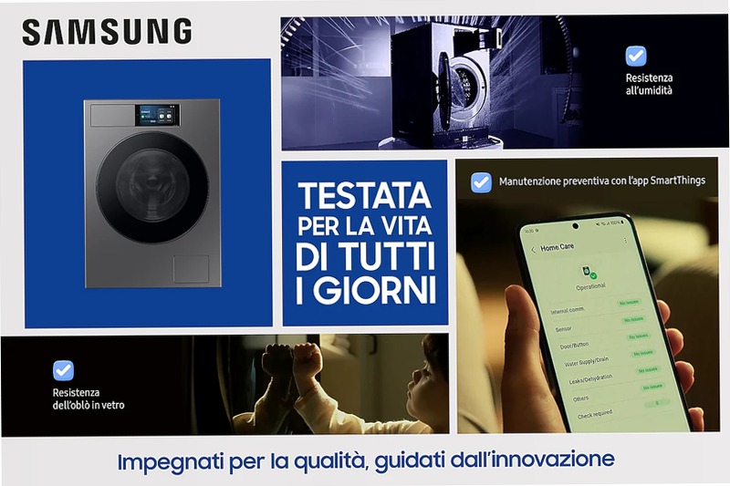 Lavatrice Samsung Bespoke AI Laundry 9Kg Argento