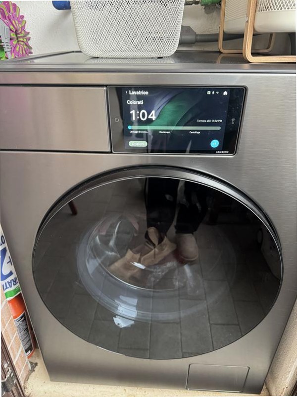Lavatrice Samsung Bespoke AI Laundry 9Kg Argento