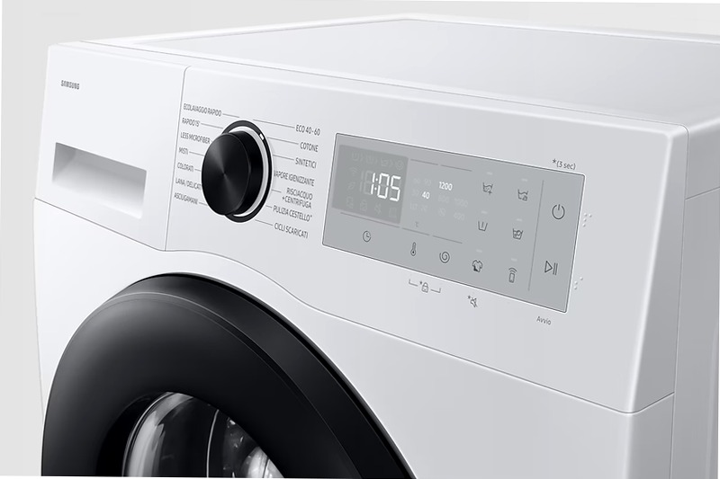 Lavatrice Samsung Crystal Clean Slim 8Kg Bianco