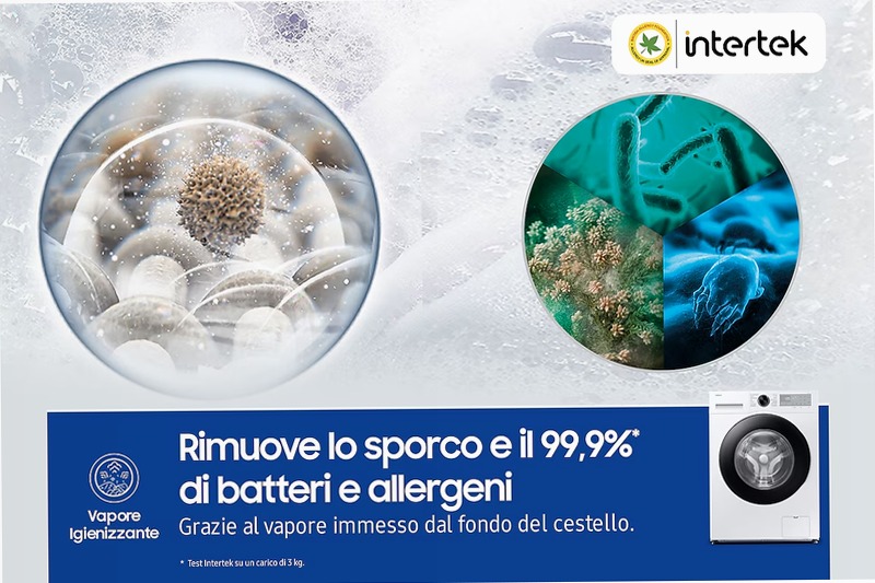 Lavatrice Samsung Crystal Clean Slim 8Kg Bianco