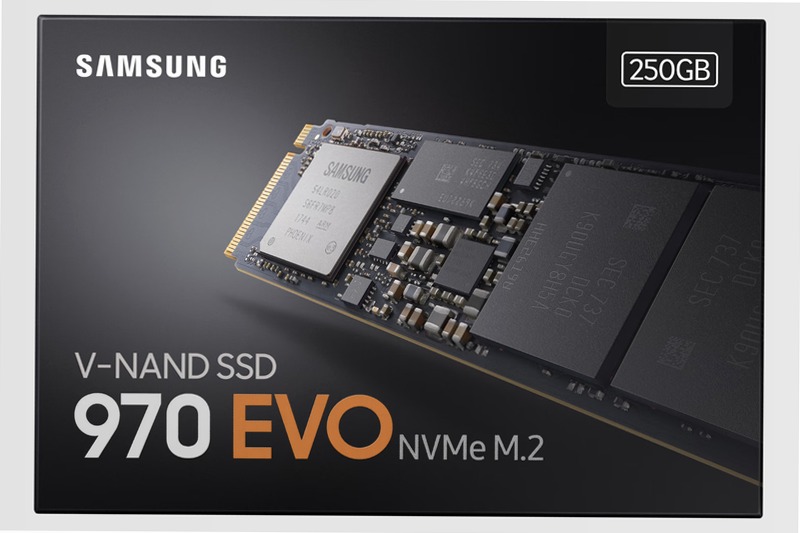 970 EVO NVMe M.2 SSD 250 GB