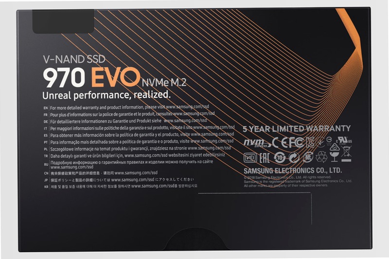 970 EVO NVMe M.2 SSD 250 GB