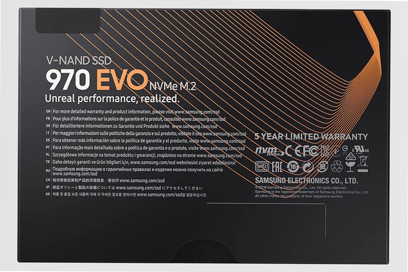970 EVO NVMe M.2 SSD 250 GB 250GB