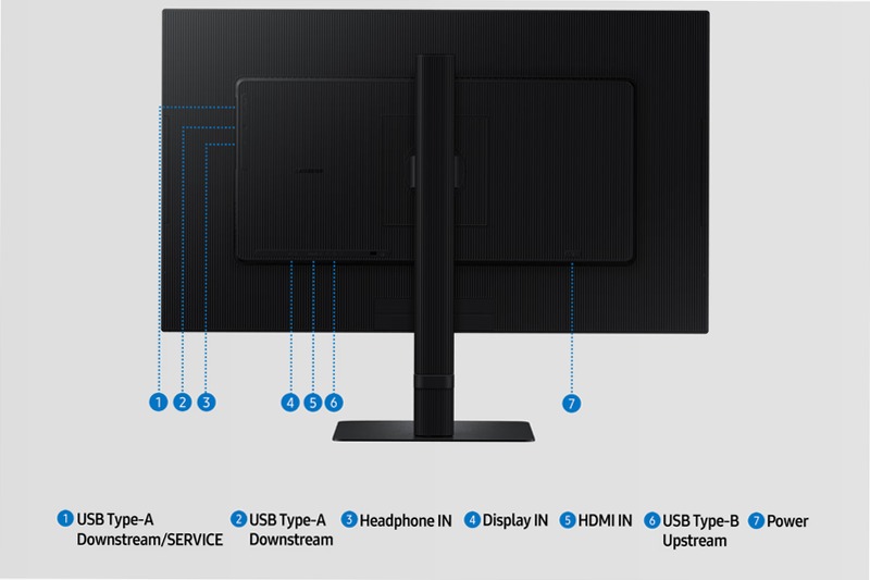 Monitor HRM ViewFinity S8 - S80D da 27" LED Nero IPS