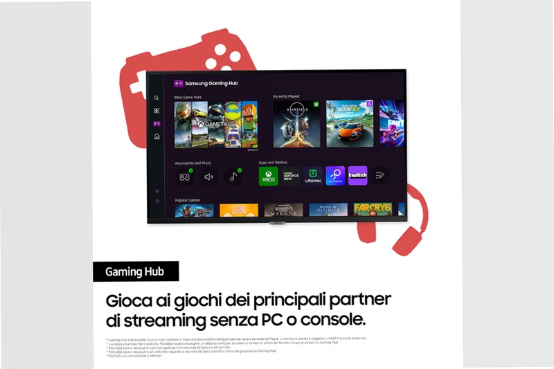 Smart Monitor M7 - M70D da 32'' UHD Flat Nero VA