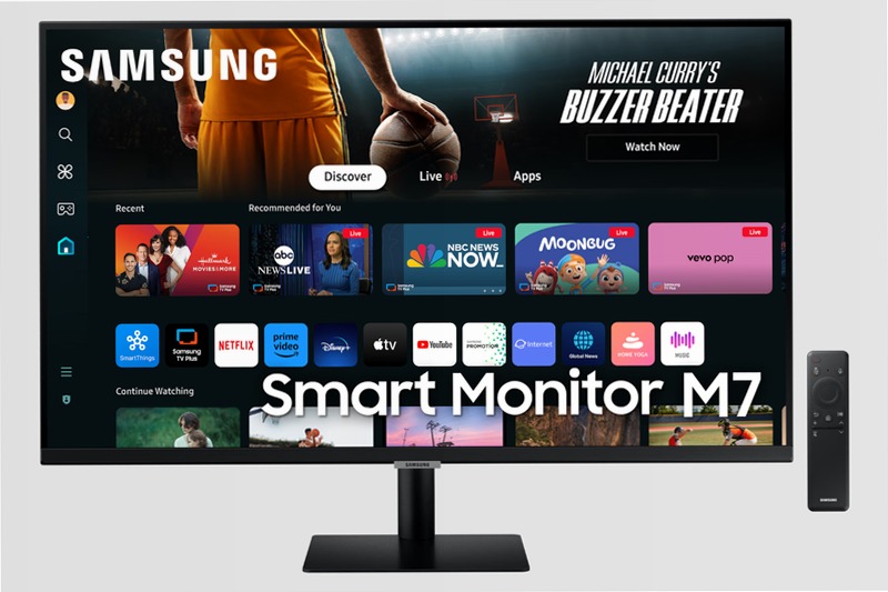 Smart Monitor M7 - M70D da 32'' UHD Flat Nero VA